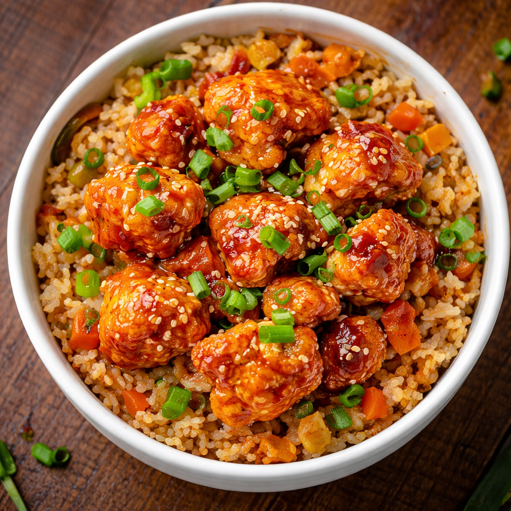 Cauliflower Manchurian Bowl