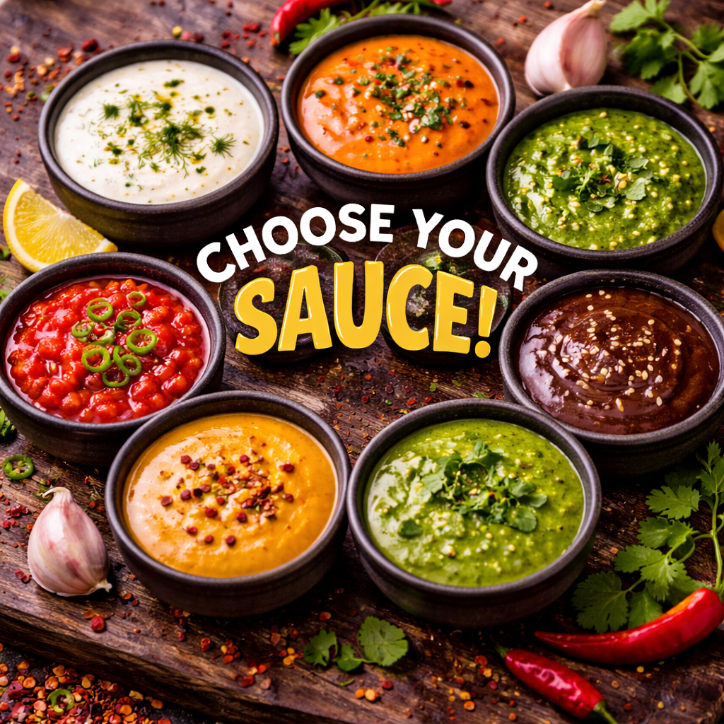 Choose your own sauce