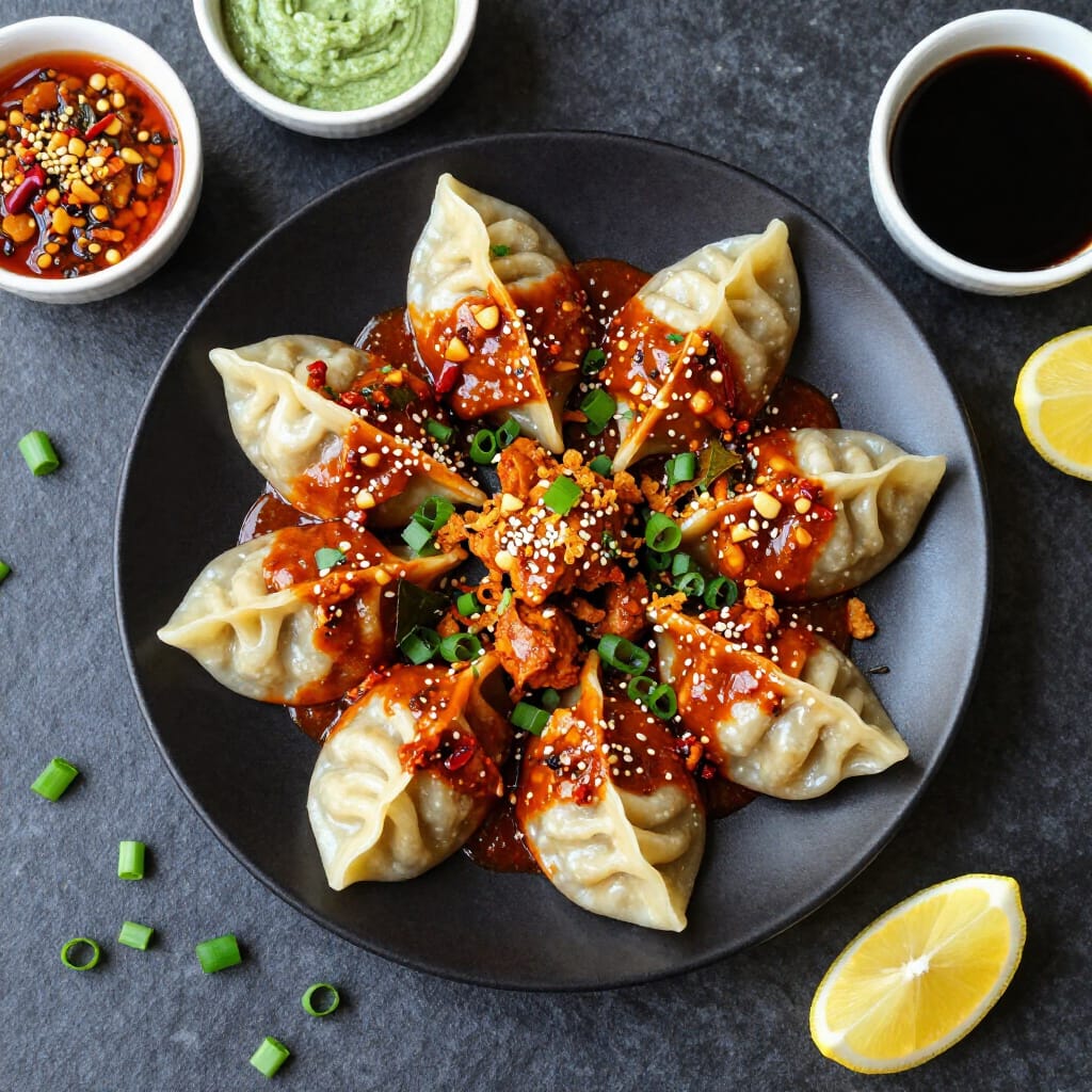 Hot Garlic Momos
