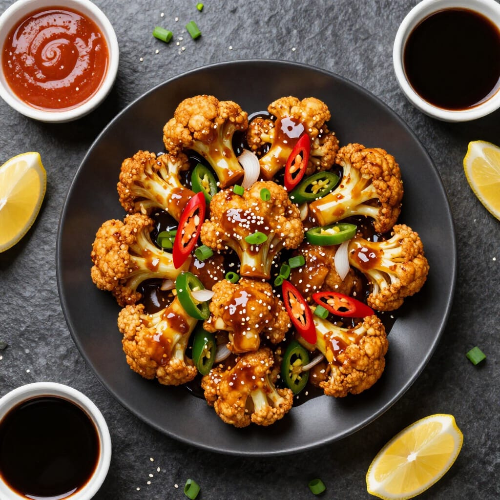 Vegan Cauliflower Manchurian