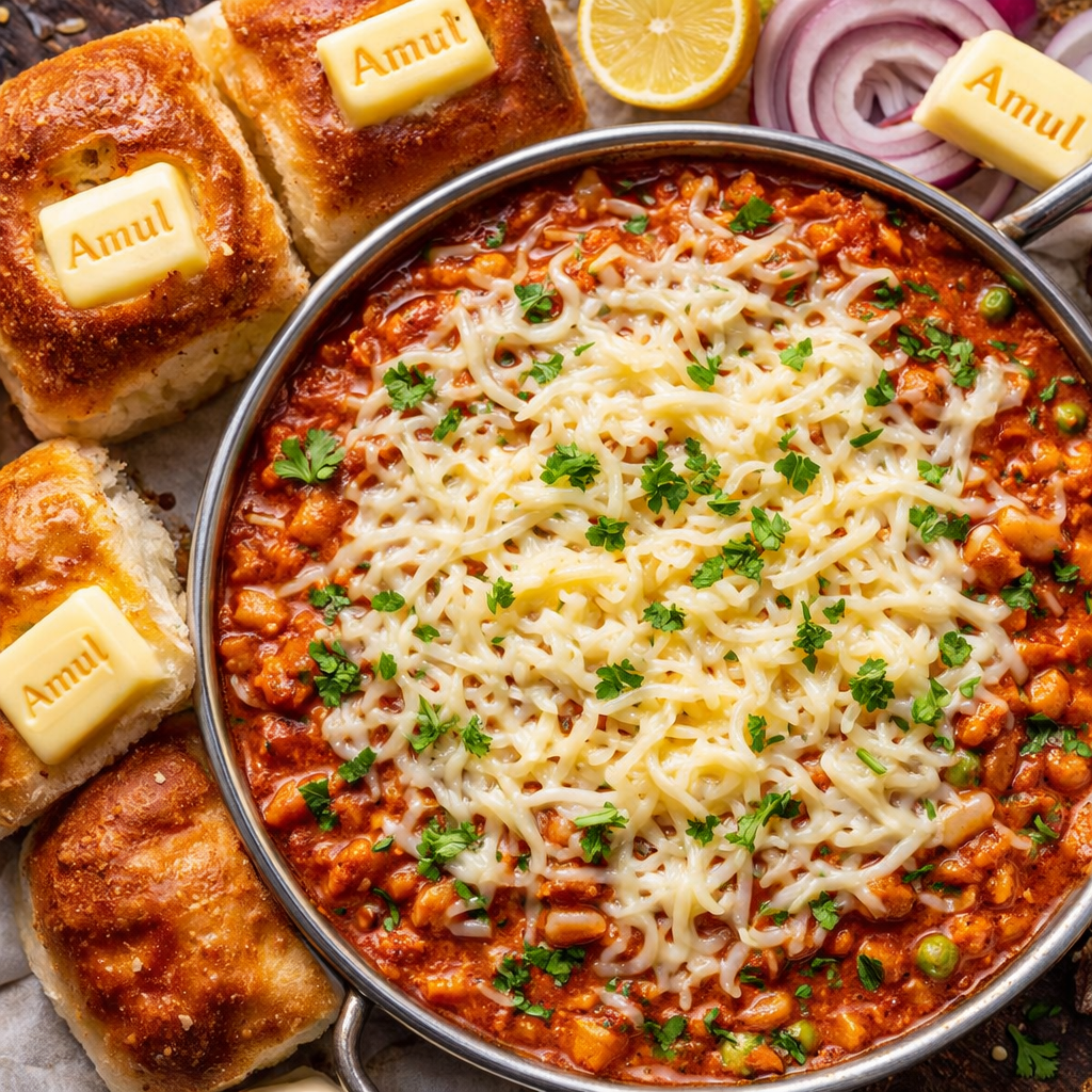 Amul Cheese Pav Bhaji