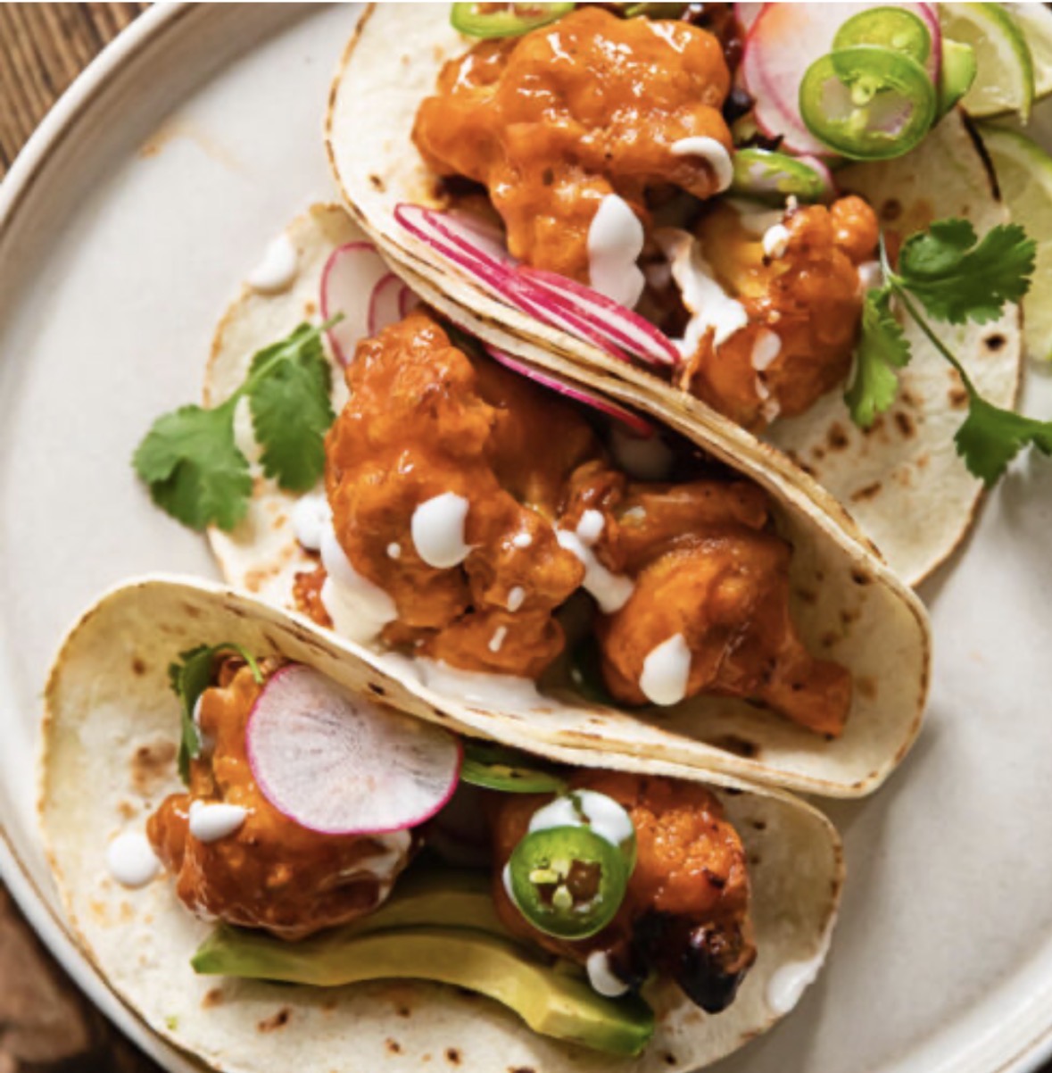 Cauliflower Manchurian Taco